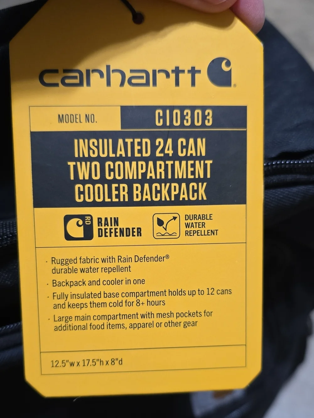 Carhartt 24 Can Cooler Backpack